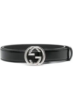 Gucci Interlocking G-buckle leather belt
