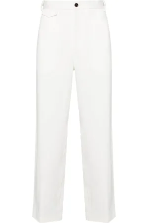 Gucci Web-detail cotton trousers