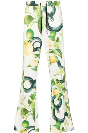 Roberto Cavalli Straight-leg snake-print track pants