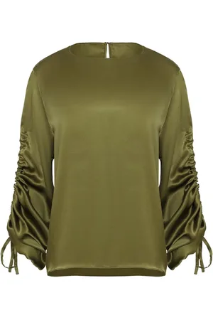 Uma Raquel Davidowicz Drawstring silk blouse