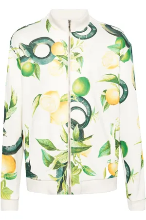Roberto Cavalli Lemon-print bomber jacket