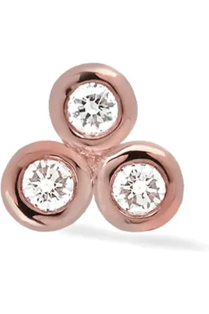 Lark & Berry 14kt rose gold Trip diamond earring