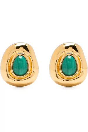 Missoma Molten gemstone sculpted stud earrings