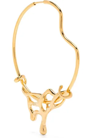 Maria Black Koedbyen sculpted hoop earring