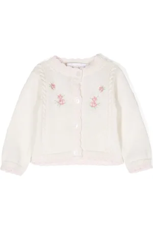 PATACHOU Floral-embroidered cardigan