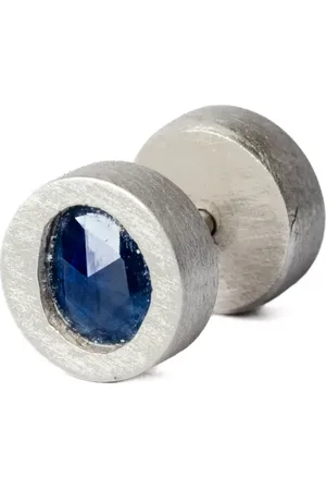 PARTS OF FOUR Sapphire-embellished sterling stud earring