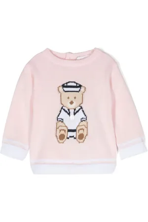 PATACHOU Sailor bear-intarsia jumper