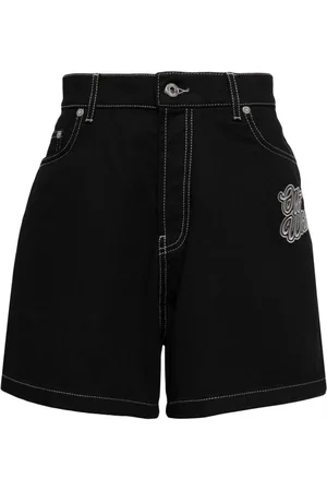 OFF-WHITE Logo-appliqu?? denim shorts