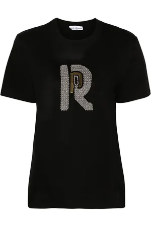 Paco rabanne Bead-embellished cotton T-shirt