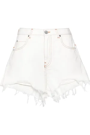 Pinko Honey frayed denim shorts