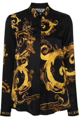 VERSACE Watercolour Couture-print shirt