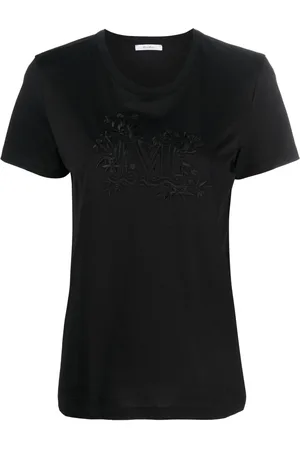 Max Mara Sacha monogram-embroidered cotton T-shirt