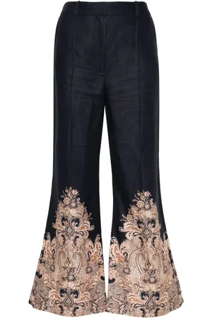ZIMMERMANN Natura high-waist flared trousers