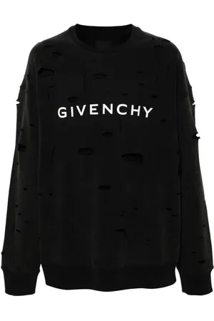 Givenchy Archetype ripped cotton sweatshirt