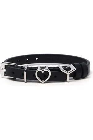Y / PROJECT Heart-plaque leather choker