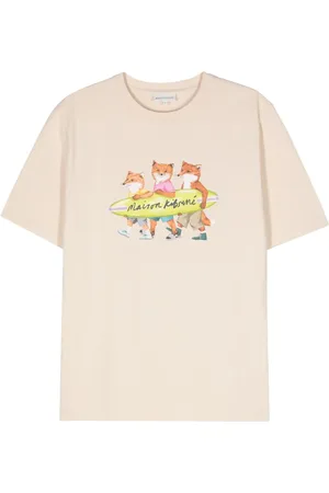 Maison Kitsuné Fox-motif cotton T-shirt