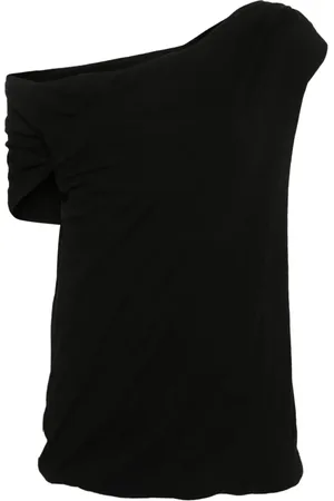 Msgm Draped-detail cotton top