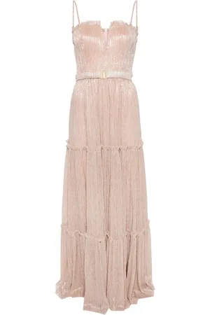NISSA Strapless tiered maxi dress