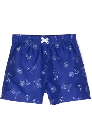 MONNALISA Nautical-printed swim shorts