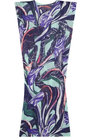 PLEATS PLEASE ISSEY MIYAKE Tardivo pliss?? midi dress