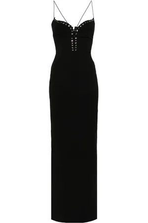 Ludovic De Saint Sernin Cleavage crepe maxi dress