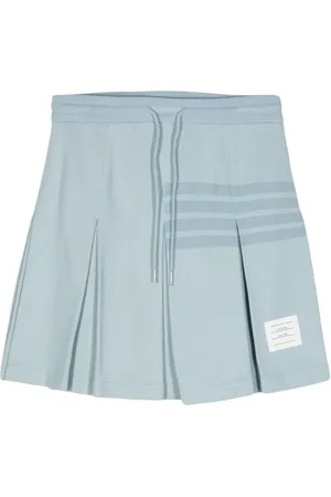 Thom Browne 4-Bar knitted pleated skirt