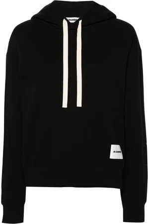 Jil Sander + logo-patch cotton hoodie