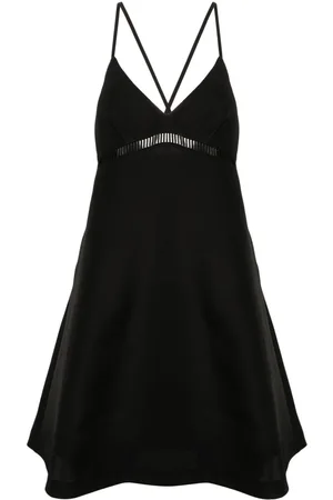 SACAI Faille flared midi dress