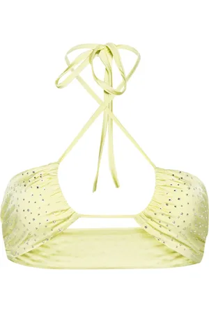 FORTE FORTE Crystal-embellished halterneck bikini top