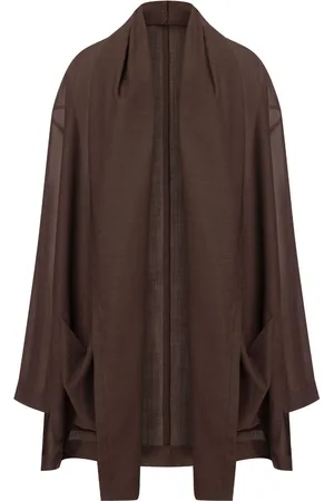 Serafini Semi-sheer wool-blend coat