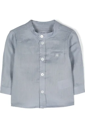 Tartine Et Chocolat Decorative button-detail linen shirt