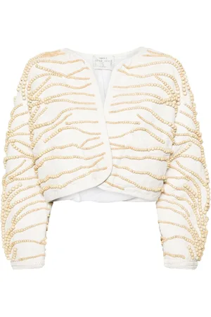 FORTE FORTE Beaded cropped jacket