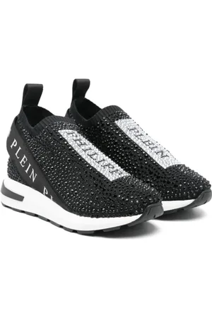 Philipp Plein Crystal-embellished slip-on sneakers