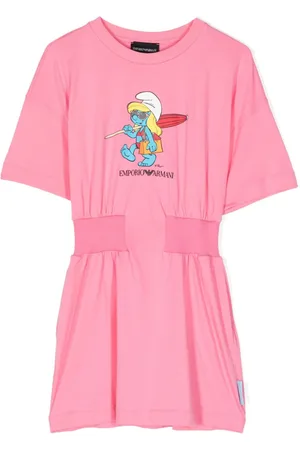 Emporio Armani X The Smurfs jersey dress