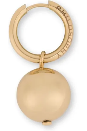 Serafini Faux-pearl hoop earring