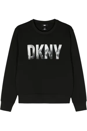 DKNY Skyline-logo print cotton-blend sweatshirt