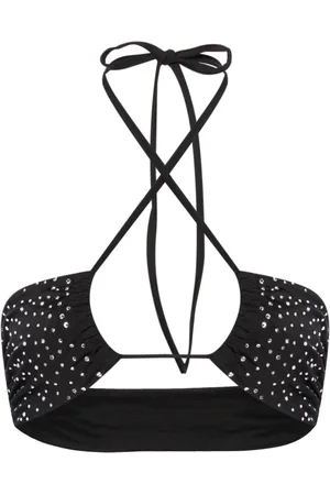 FORTE FORTE Rhinestone-embellished bikini top