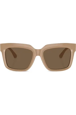 Burberry Monogram-plaque wayfarer sunglasses