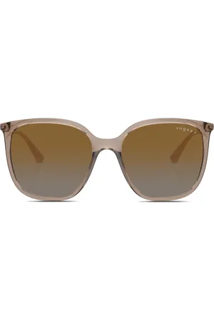 vogue Logo-engraved oversize-frame sunglasses