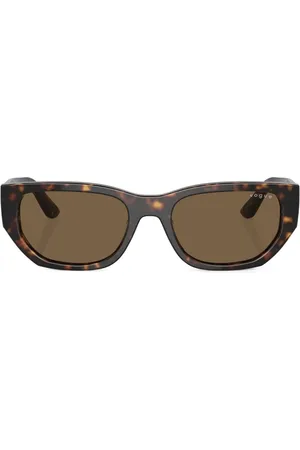 vogue Tortoiseshell-effect rectangle-frame sunglasses