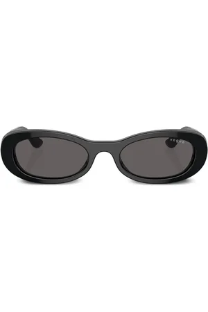 vogue Logo-print oval-frame sunglasses