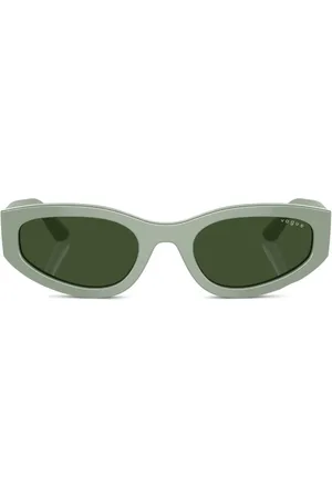 vogue Logo-print oval-frame sunglasses