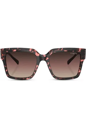 vogue Tortoiseshell-effect square-frame sunglasses