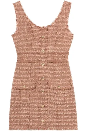 B+AB Boucl?? fringe-trimmed minidress
