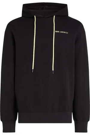 Karl Lagerfeld Logo-print organic cotton hoodie