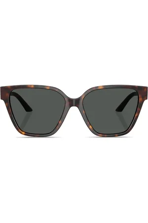 VERSACE Greca strass butterfly-frame sunglasses