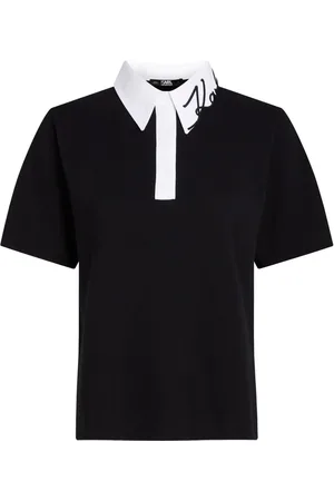 Karl Lagerfeld Signature organic-cotton polo shirt