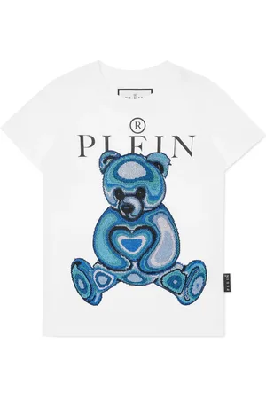 Philipp Plein Crystal-embellished teddy bear T-shirt