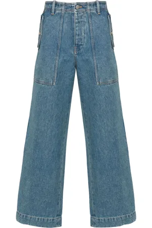 Maison Kitsuné Low-rise wide-leg jeans