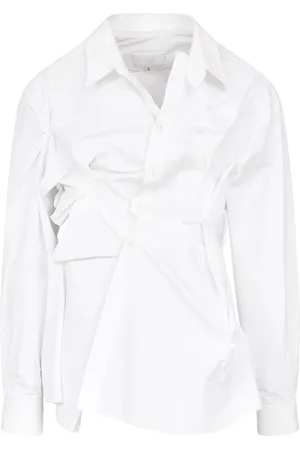 Maison Margiela Asymmetric gathered shirt
